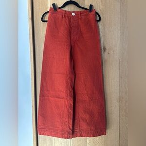 Size 2 Red Jesse Kamm Sailor Pants